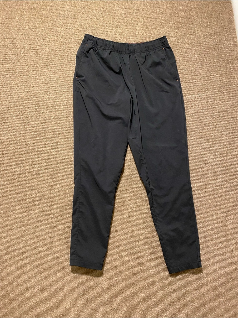 Eddie Bauer Men's Black Active Travel Pants Lightweight Tapered Joggers Size L
